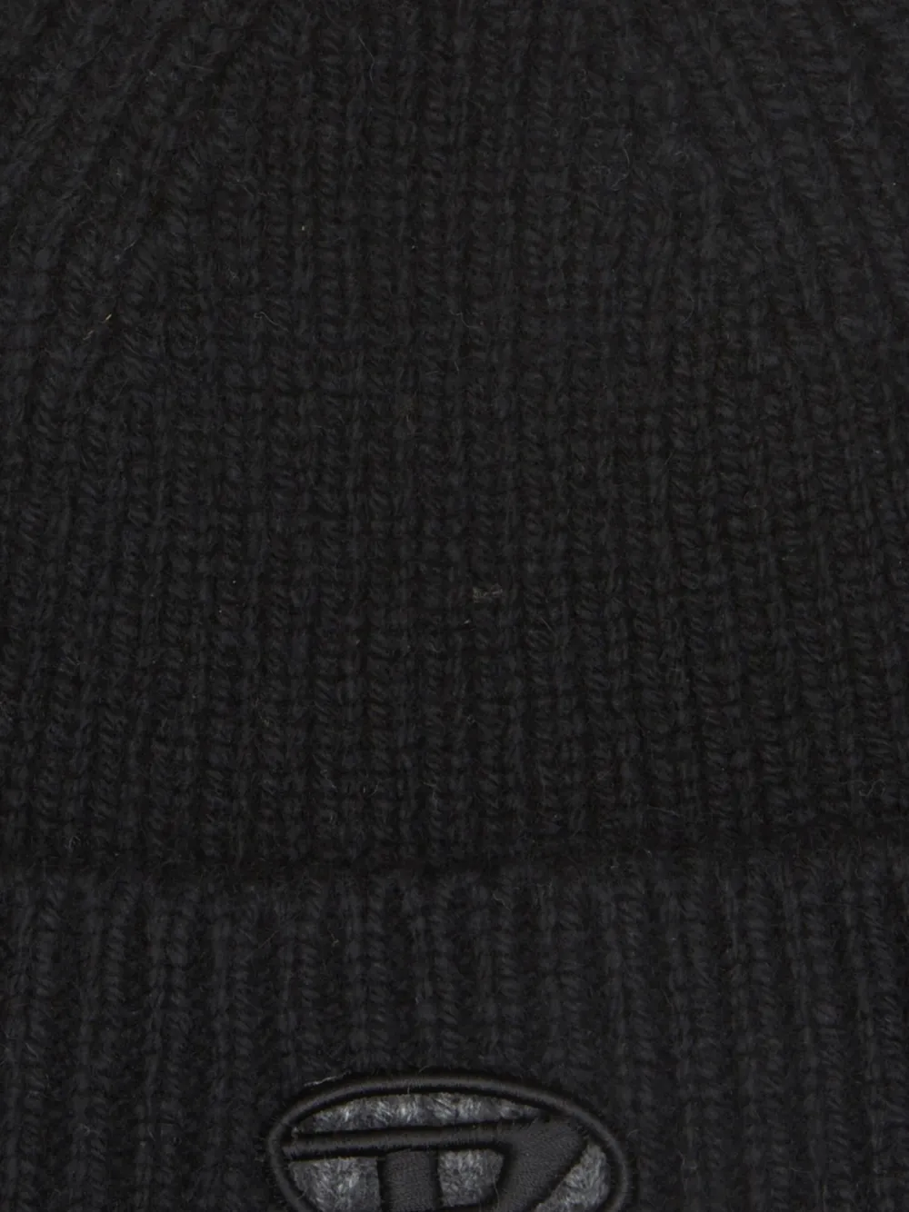 Diesel Muts met geborduurd logo Zwart