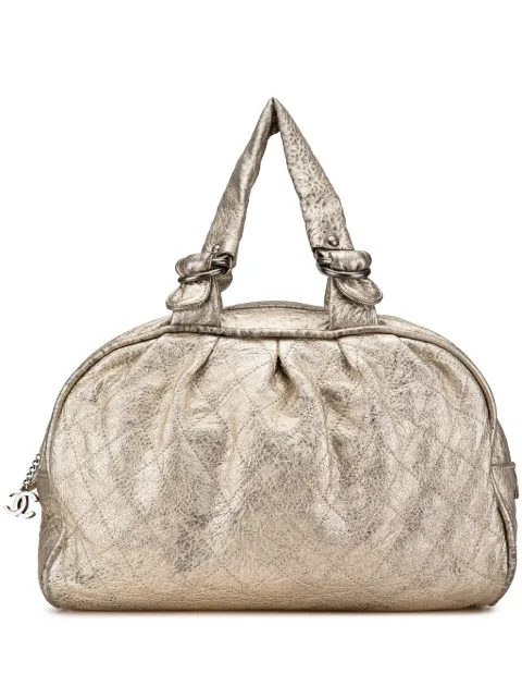 CHANEL Pre-Owned 2006-2008 Metallic Calfskin Le Marais Duffle Bag travel bag