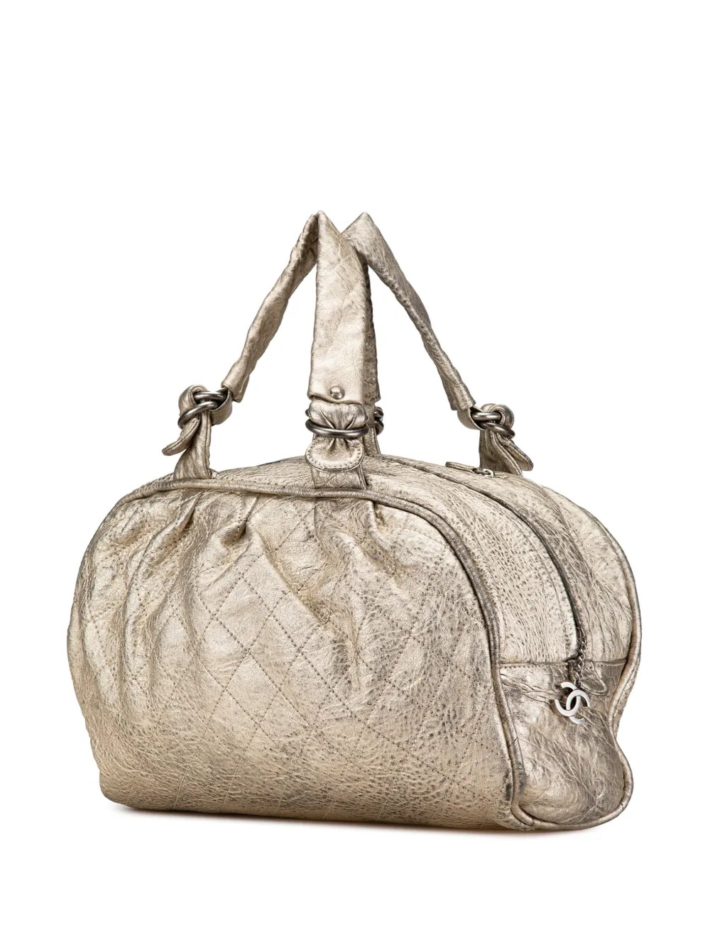 CHANEL Pre-Owned 2006-2008 Metallic Calfskin Le Marais Duffle Bag travel bag | Pre-Owned | Image 2