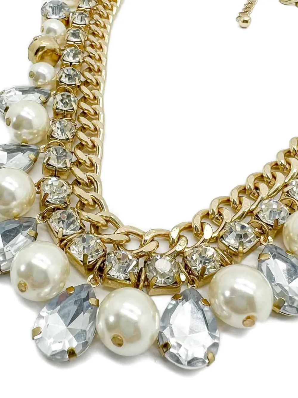 2000s Crystal-Embellished Necklace