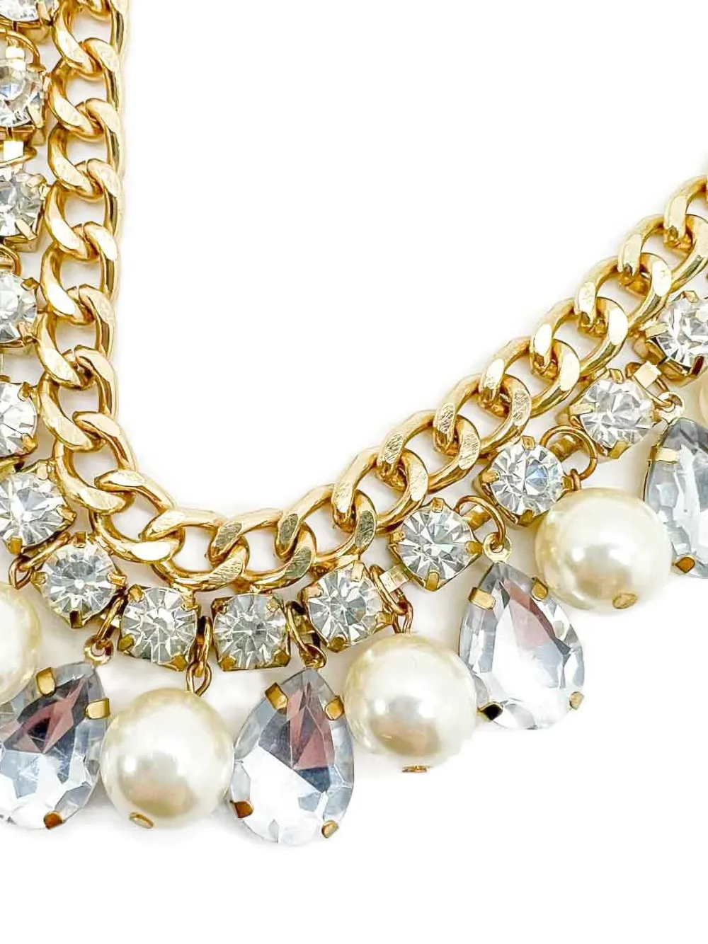 2000s Crystal-Embellished Necklace