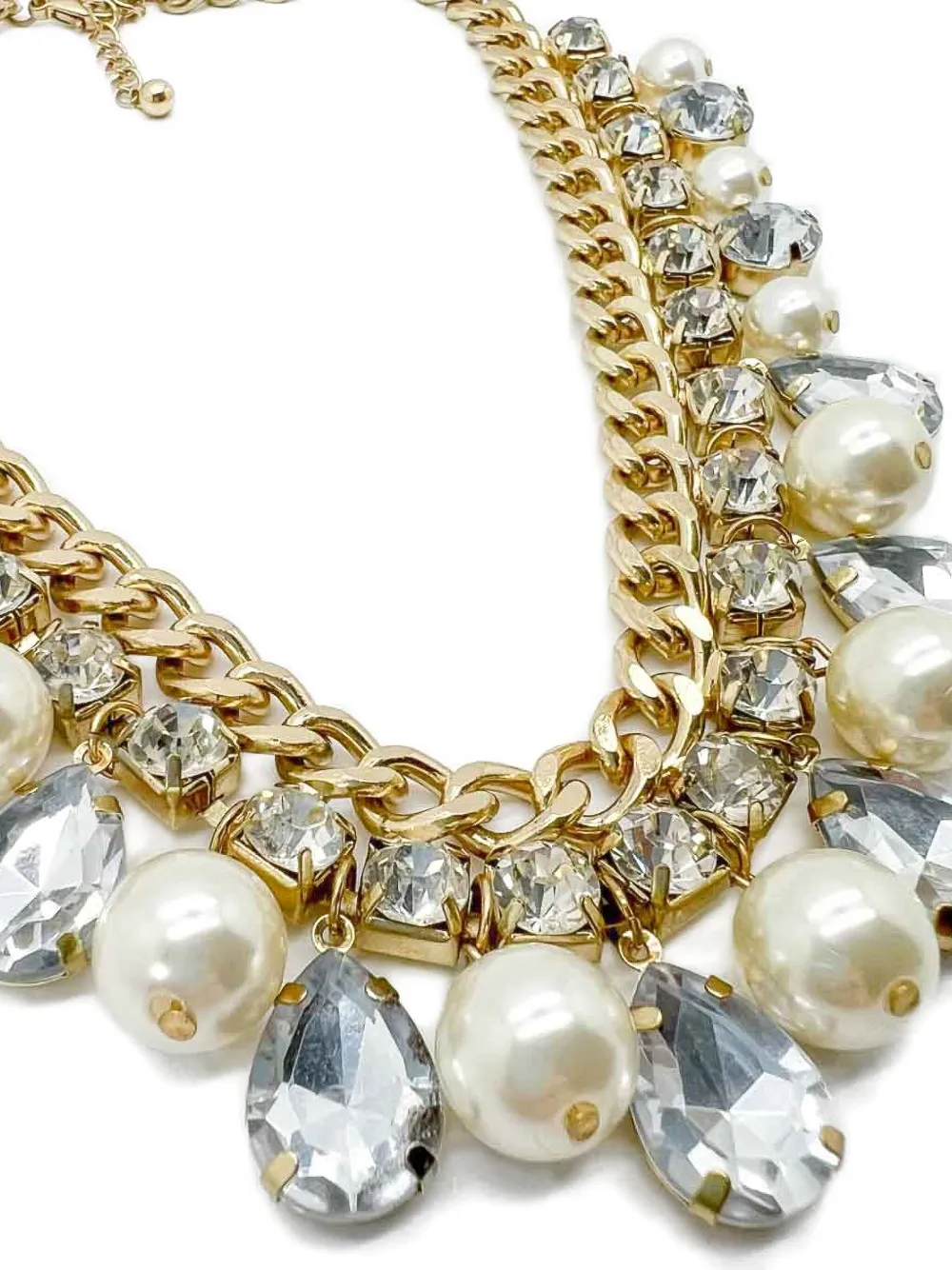 2000s Crystal-Embellished Necklace