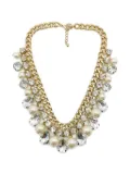 Jennifer Gibson Jewellery 2000s crystal-embellished necklace - Gold