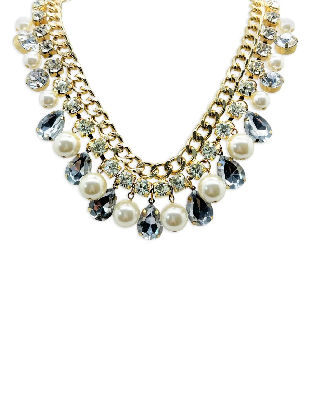 Jennifer Gibson Jewellery 2000s crystal-embellished necklace | Image 2