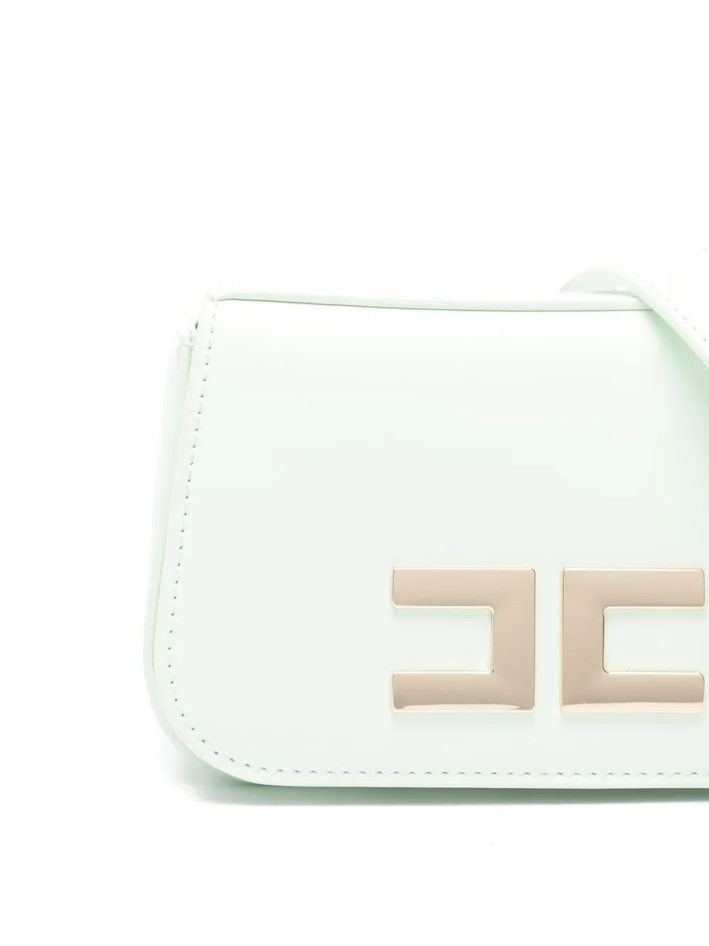 Elisabetta Franchi La Mia Bambina Crossbodytas met logoplakkaat Groen