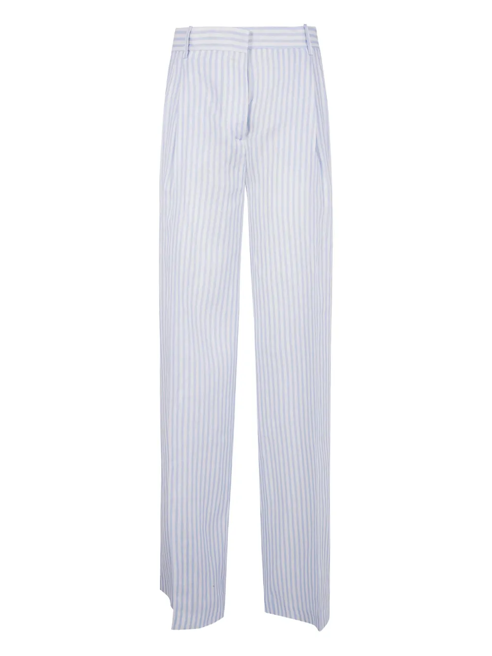 Semicouture Linnen straight broek Wit
