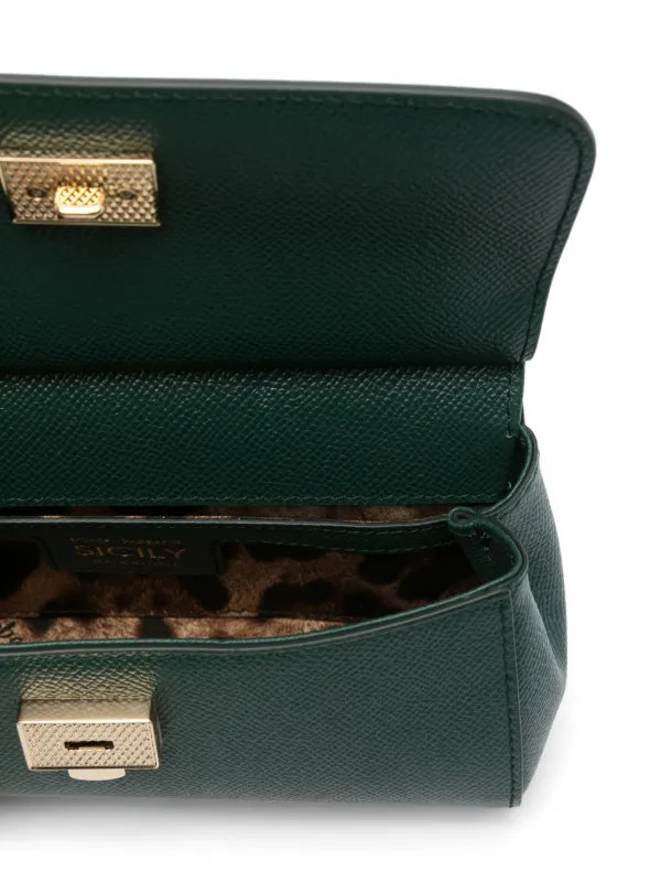 バッグ DOLCE & GABBANA Mint Tote Bag Grained Dolce & Gabbana Small Sicily Tote Bag | Green | FARFETCH