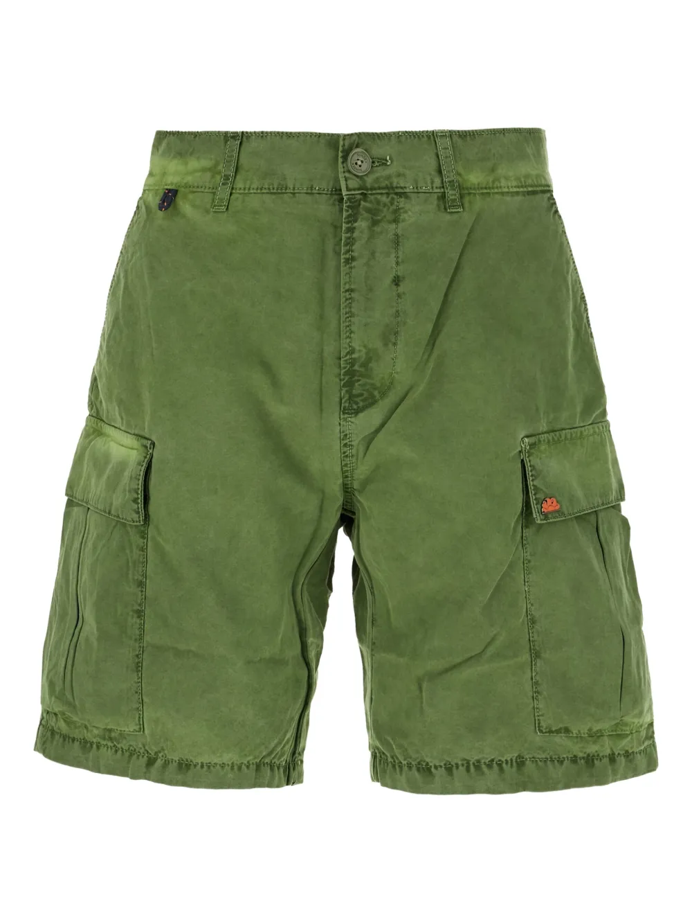 Sundek cargo pocket striped shorts Groen