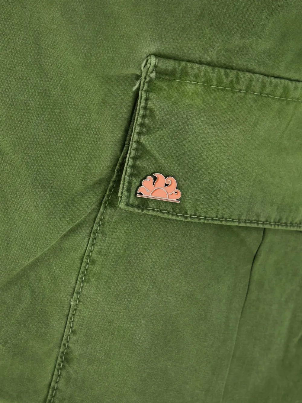 Sundek cargo pocket striped shorts Groen