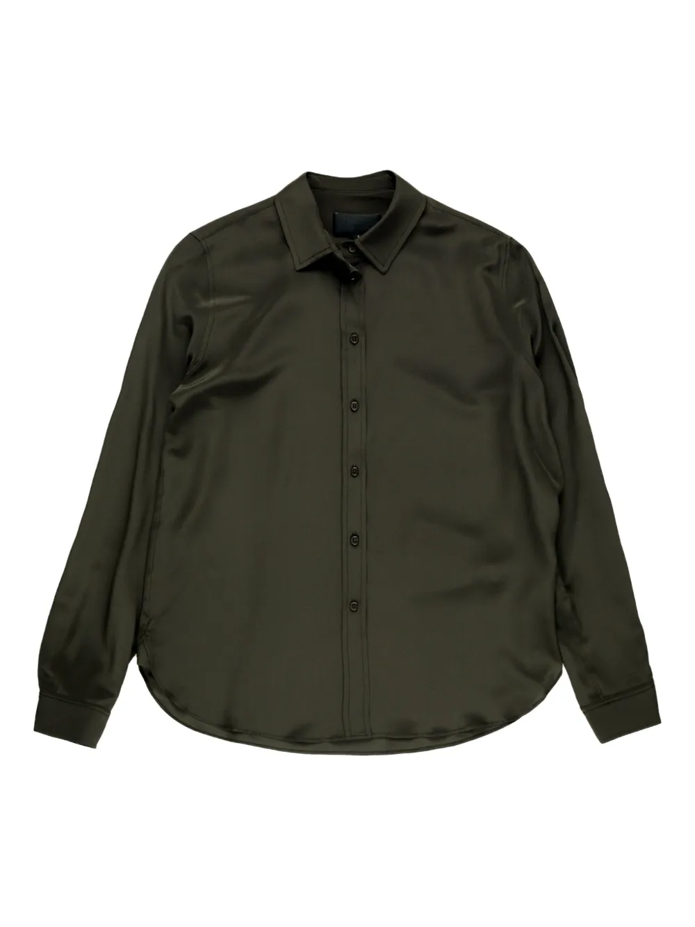 NILI LOTAN GAIA SATIN BUTTON-UP SHIRT