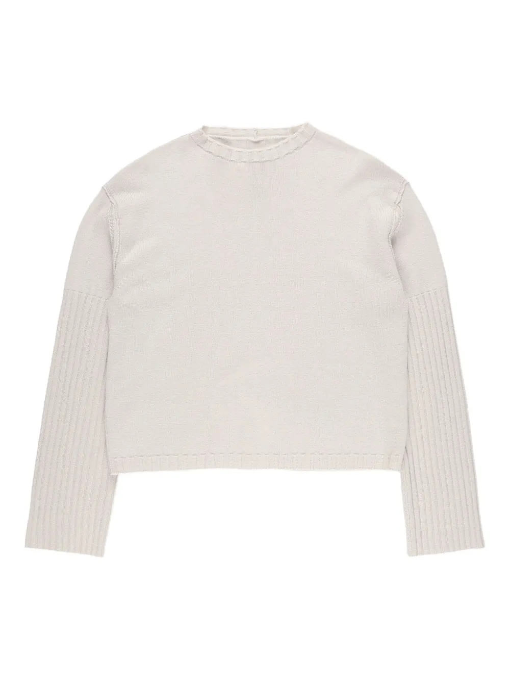 Rick Owens cashmere round-neck sweater | Neutrals | Image 1