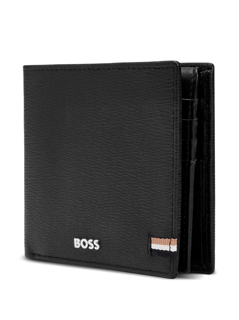 Image 3 of BOSS Portafoglio in pelle con logo