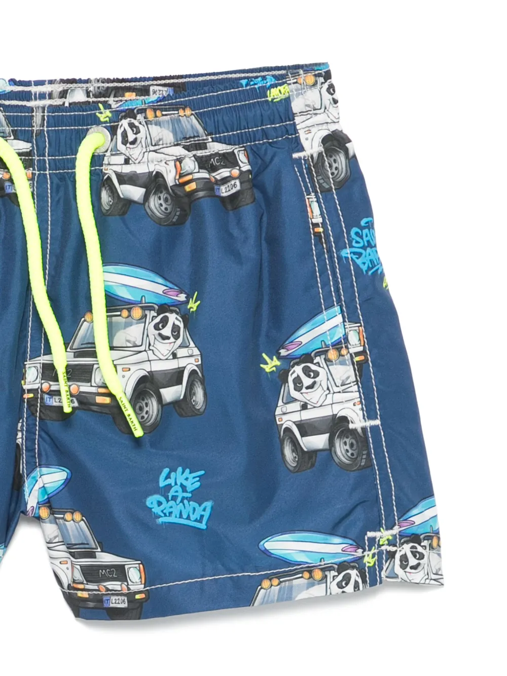 MC2 Saint Barth Kids Zwembroek met print Blauw
