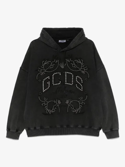 GCDS logo-patch hoodie