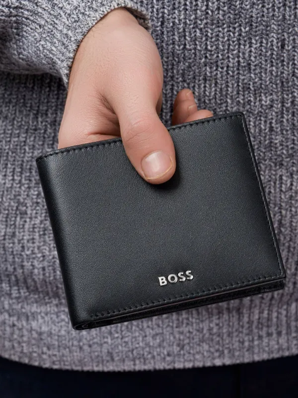 BOSS レザー 財布 | ブラック | FARFETCH JP