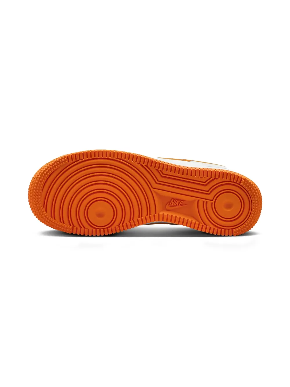 Nike Kids Air Force 1 "Pure Platinum Safety Orange" sneakers White