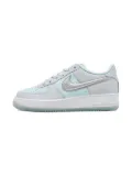 Nike Kids Air Force 1 ""Pure Platinum/Glacier Blue/Metallic Silver"" sneakers - Grey