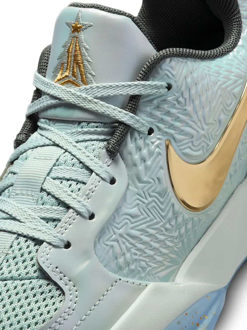 Nike Kids JA 2 X-Mas Tree Top Light Silver/Metallic Gold/Iron Grey sneakers - Wit