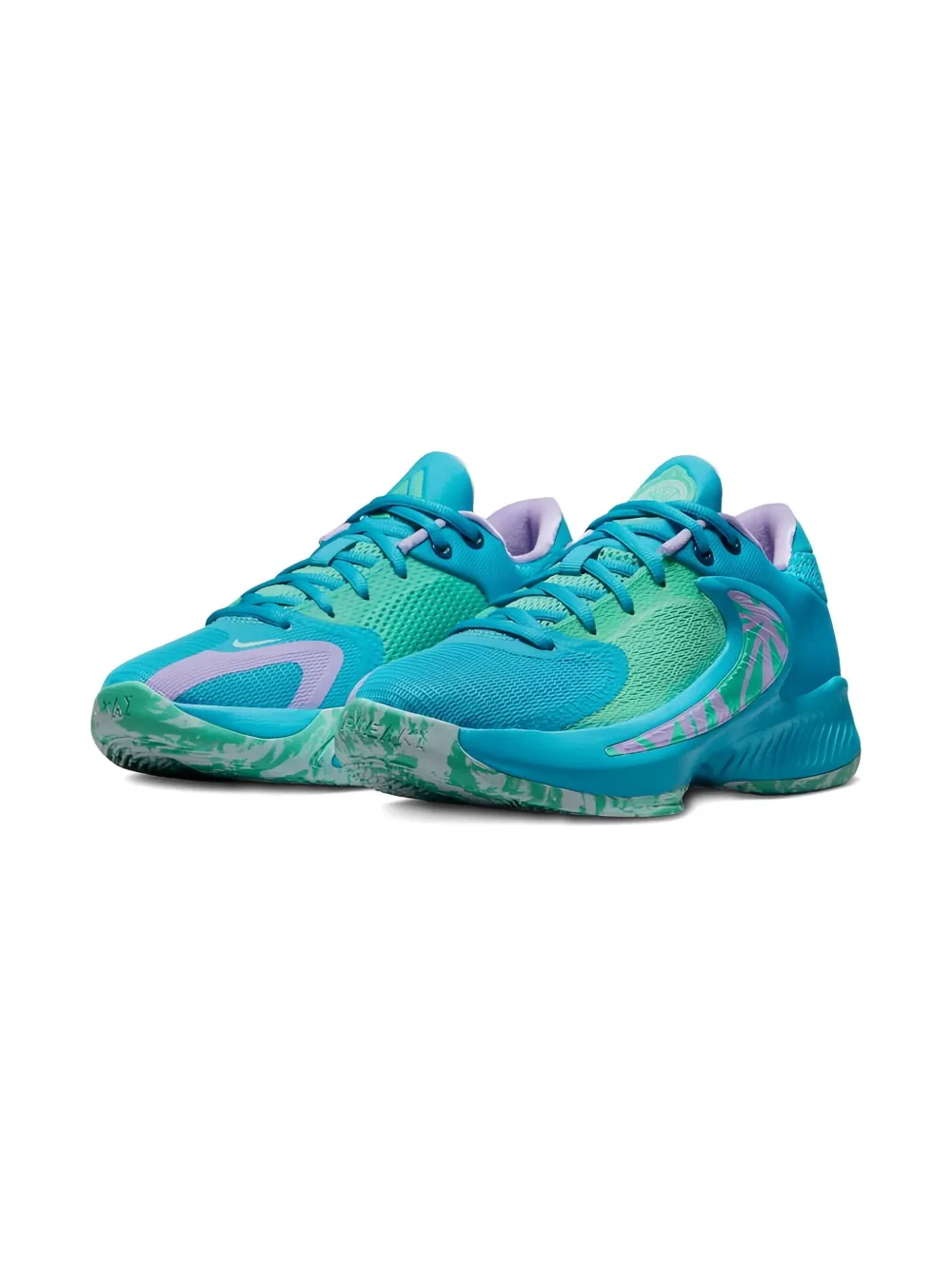 Nike Kids Zoom Freak 4 "Laser Blue Light Menta Glacier Blue Lilac" sneakers