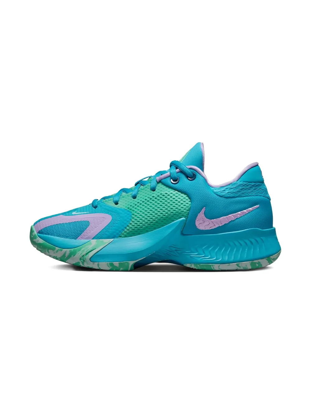 Nike Kids Zoom Freak 4 "Laser Blue Light Menta Glacier Blue Lilac" sneakers