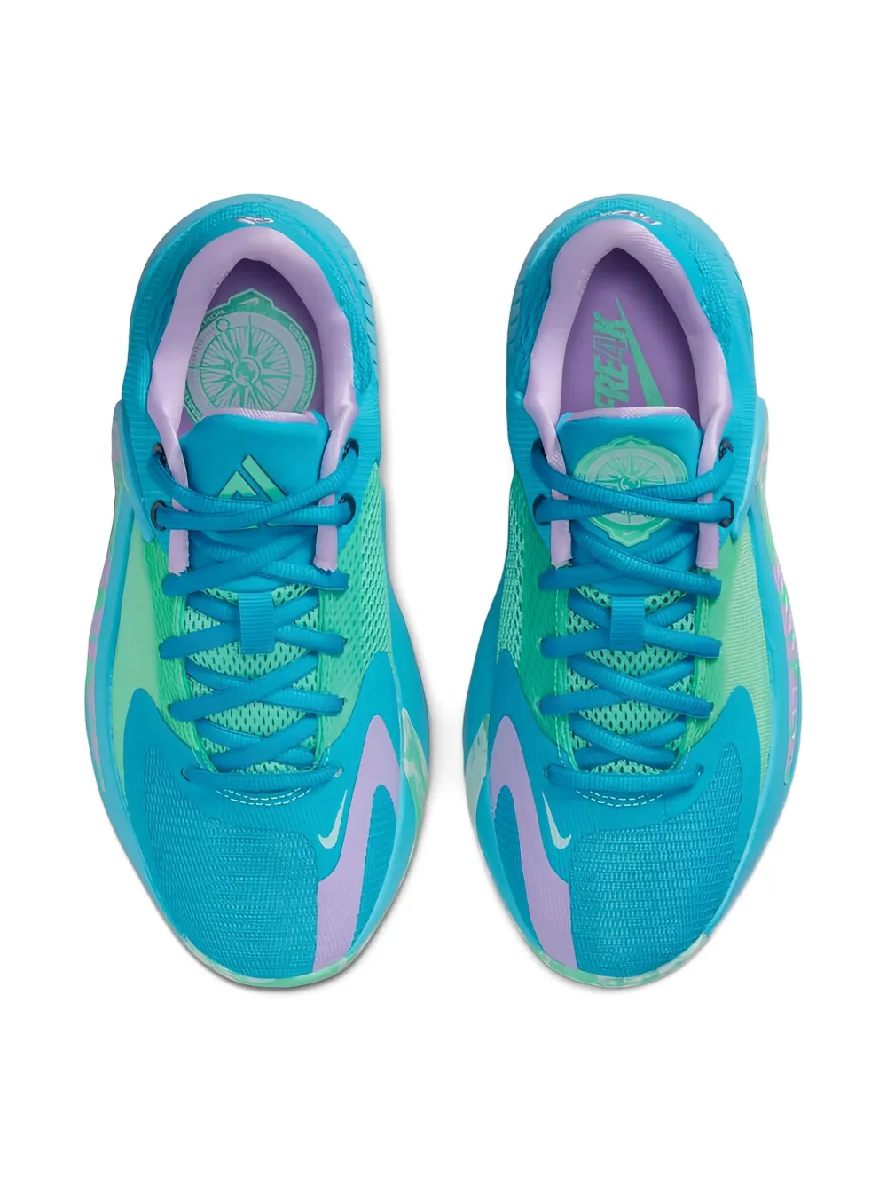Nike Kids Zoom Freak 4 "Laser Blue Light Menta Glacier Blue Lilac" sneakers