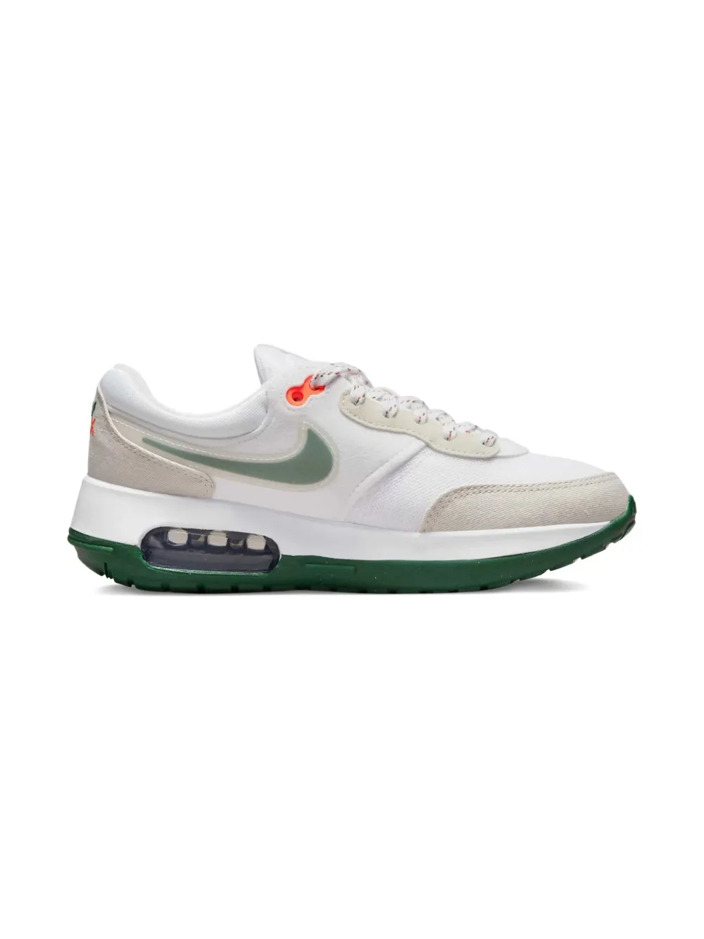 Nike Kids Air Max Motif "White Safety Orange Light Bone Gorge Green" sneakers Neutrals