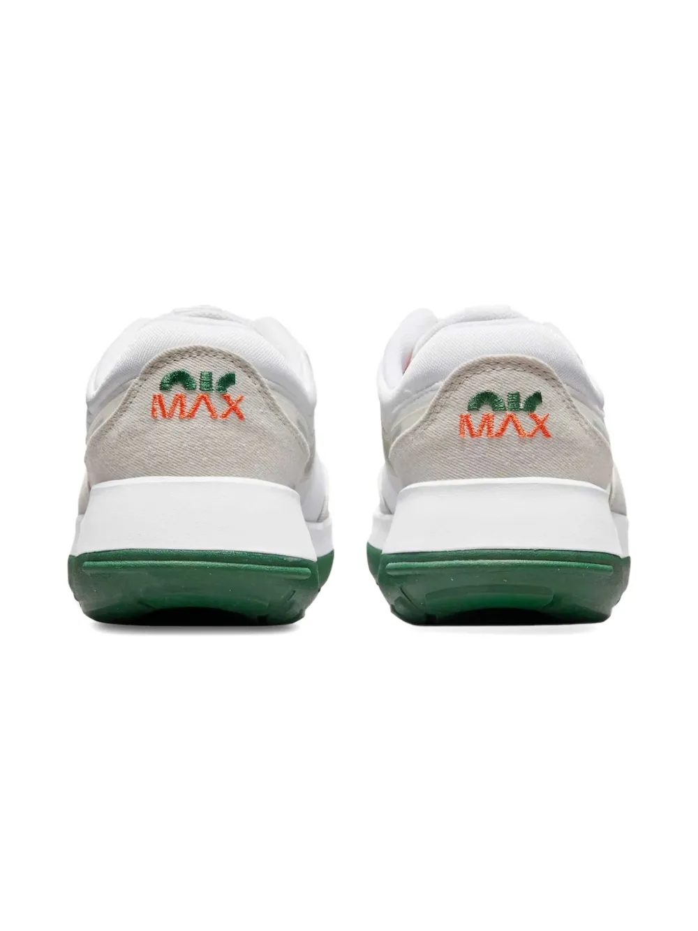 Nike Kids Air Max Motif "White Safety Orange Light Bone Gorge Green" sneakers Neutrals