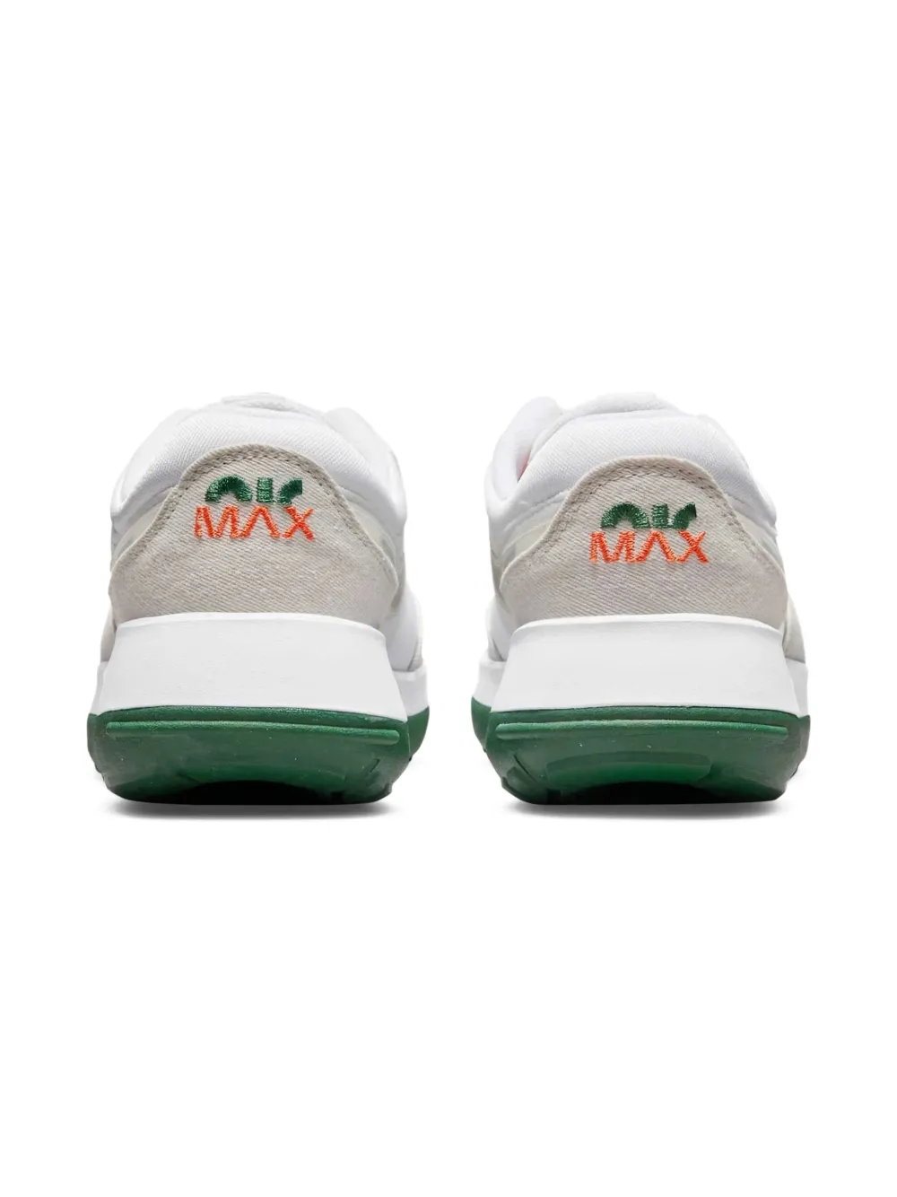 Nike Kids Air Max Motif "White Safety Orange Light Bone Gorge Green" sneakers Neutrals