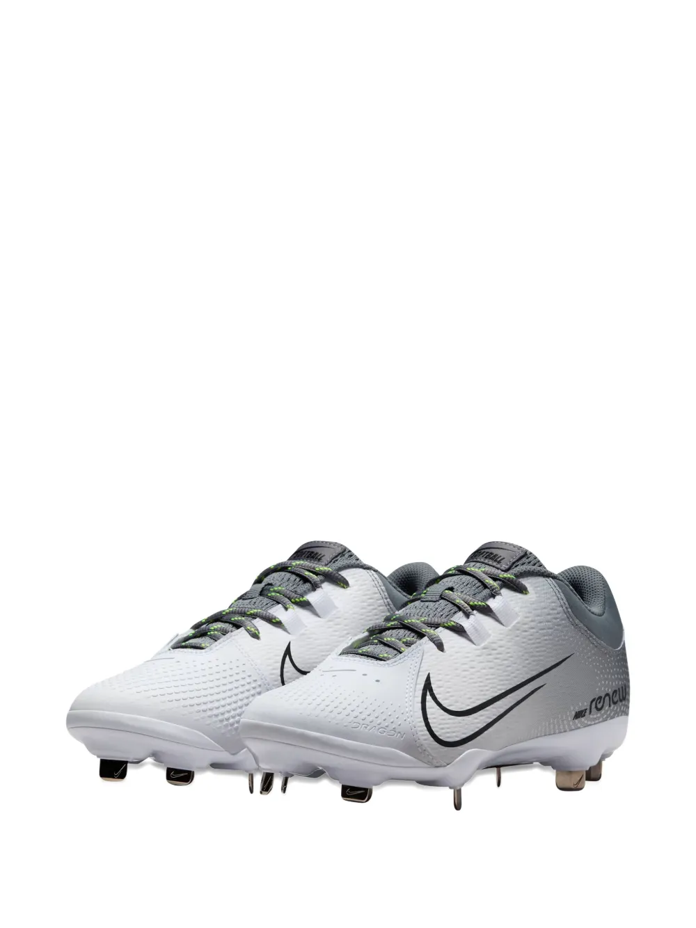 Nike Hyperdiamond 4 Pro "cool Grey/black/white/volt" Sneakers In White