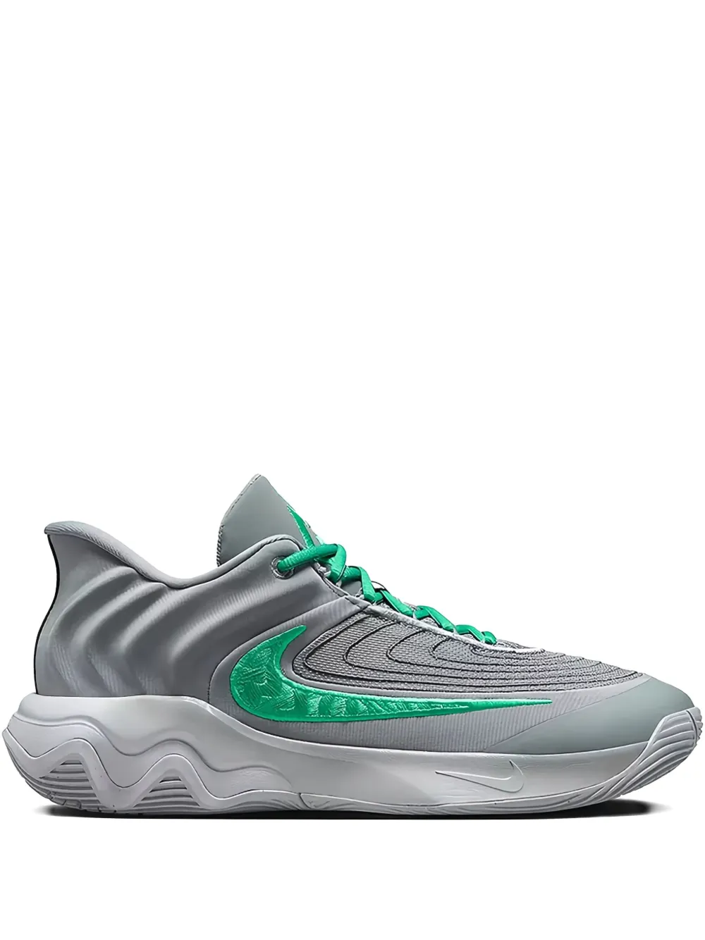 Nike Giannis Immortality 4 "Smoke Grey Wolf Grey Dark Smoke Grey Stadium Green" sneakers