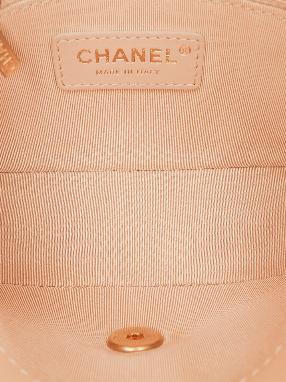 Pre-owned Chanel 2020 Small Quilted Lambskin Cc Coin Flap Crossbody Bag In Brown