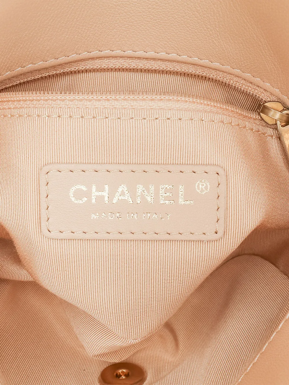 Pre-owned Chanel 2020 Small Quilted Lambskin Cc Coin Flap Crossbody Bag In Brown