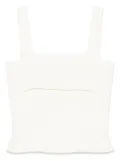 Nude ribbed tank top - Neutrals