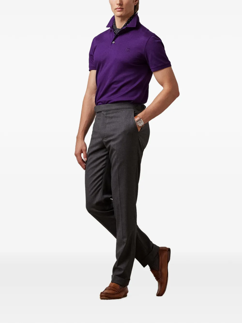 Ralph Lauren Purple Label Poloshirt Paars
