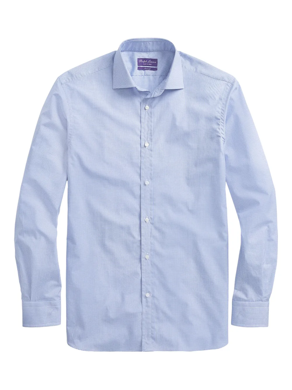 Ralph Lauren Purple Label Geruit overhemd Blauw