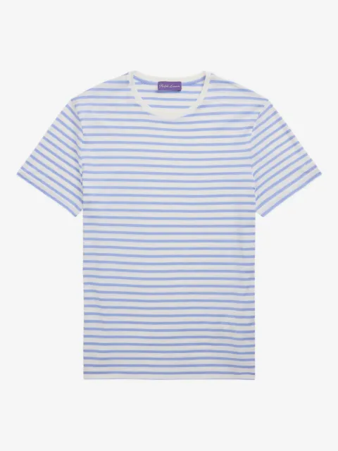 Ralph Lauren Purple Label playera con cuello redondo y motivo de rayas