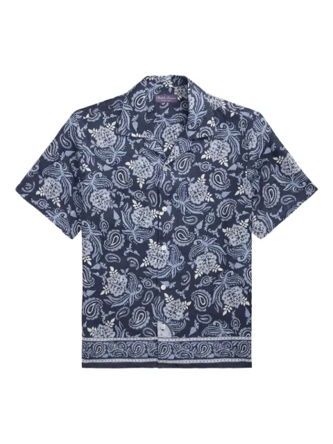 Ralph Lauren Purple Label paisley-print short-sleeve shirt