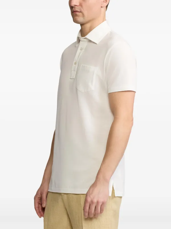 Ralph Lauren Purple Label Piqué Polo Shirt | White | FARFETCH