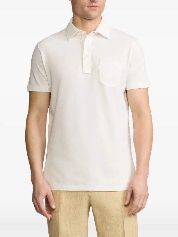 Ralph Lauren Purple Label Piqué Polo Shirt | White | FARFETCH