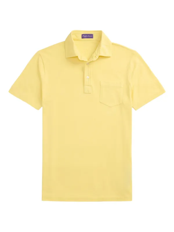 Ralph Lauren Purple Label pocket-detail Polo Shirt Yellow