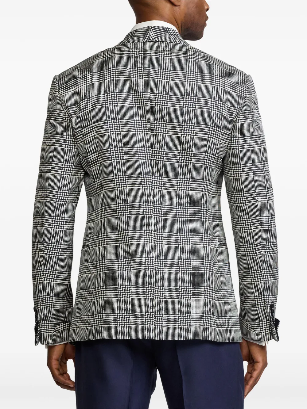 Ralph Lauren Purple Label Geruite blazer Blauw