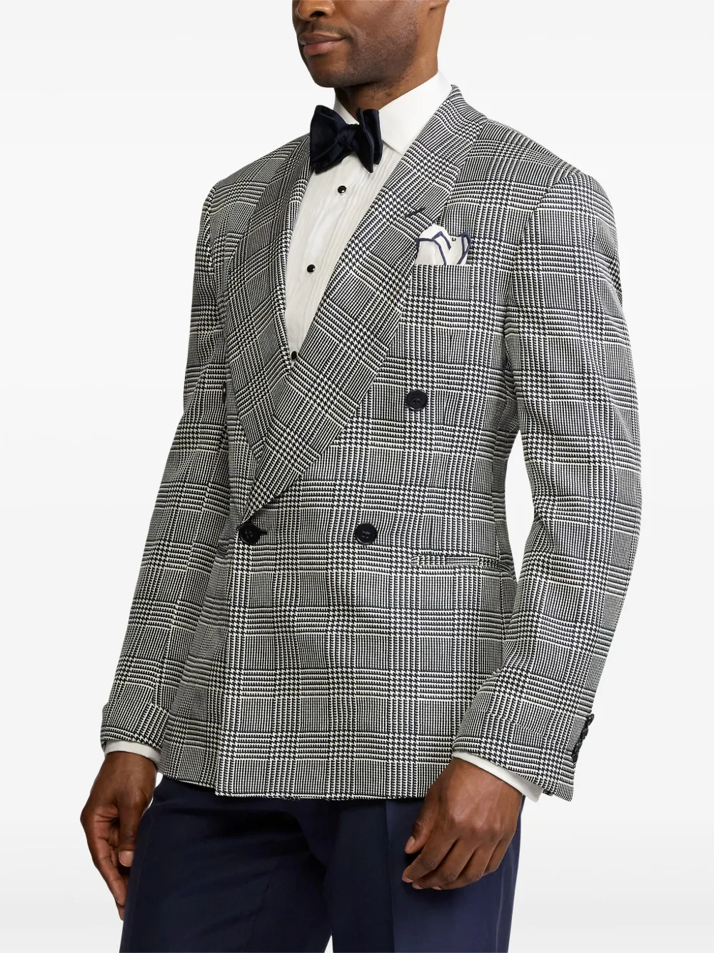 Ralph Lauren Purple Label Geruite blazer Blauw