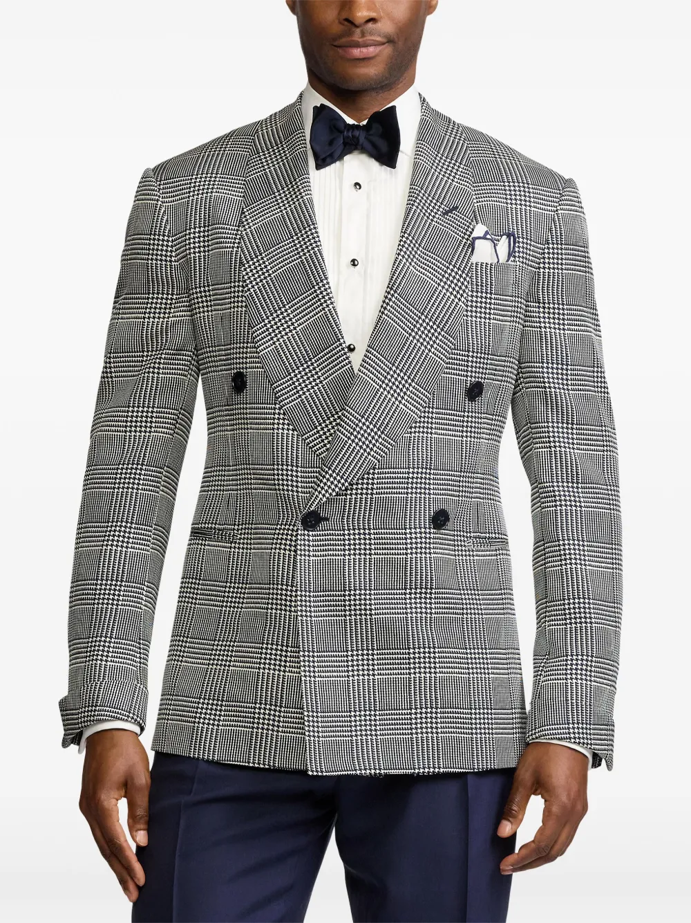 Ralph Lauren Purple Label Geruite blazer Blauw
