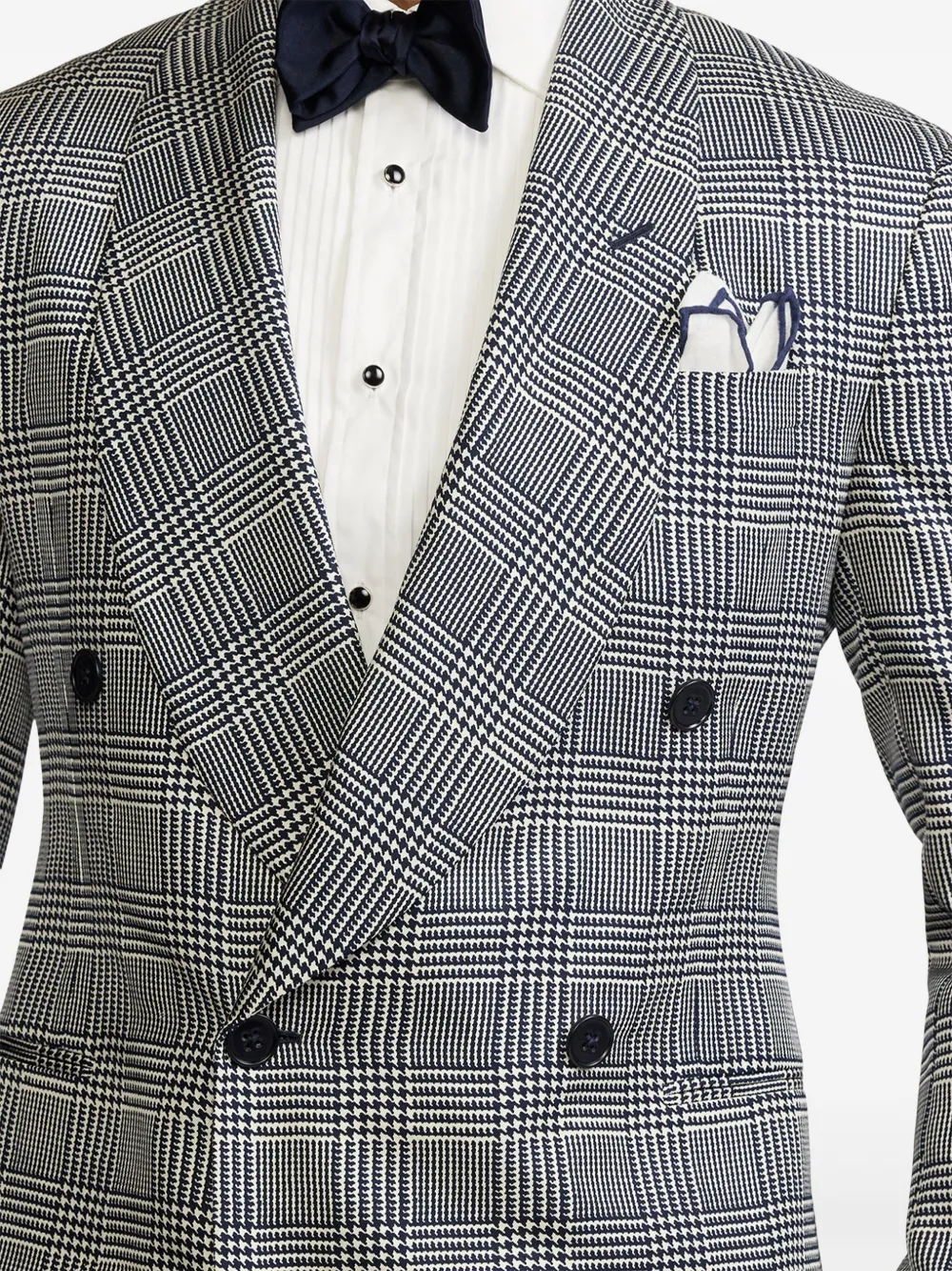Ralph Lauren Purple Label Geruite blazer Blauw