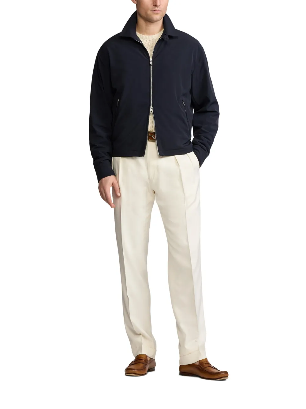 Ralph Lauren Purple Label Jeffries shirt jacket Blauw