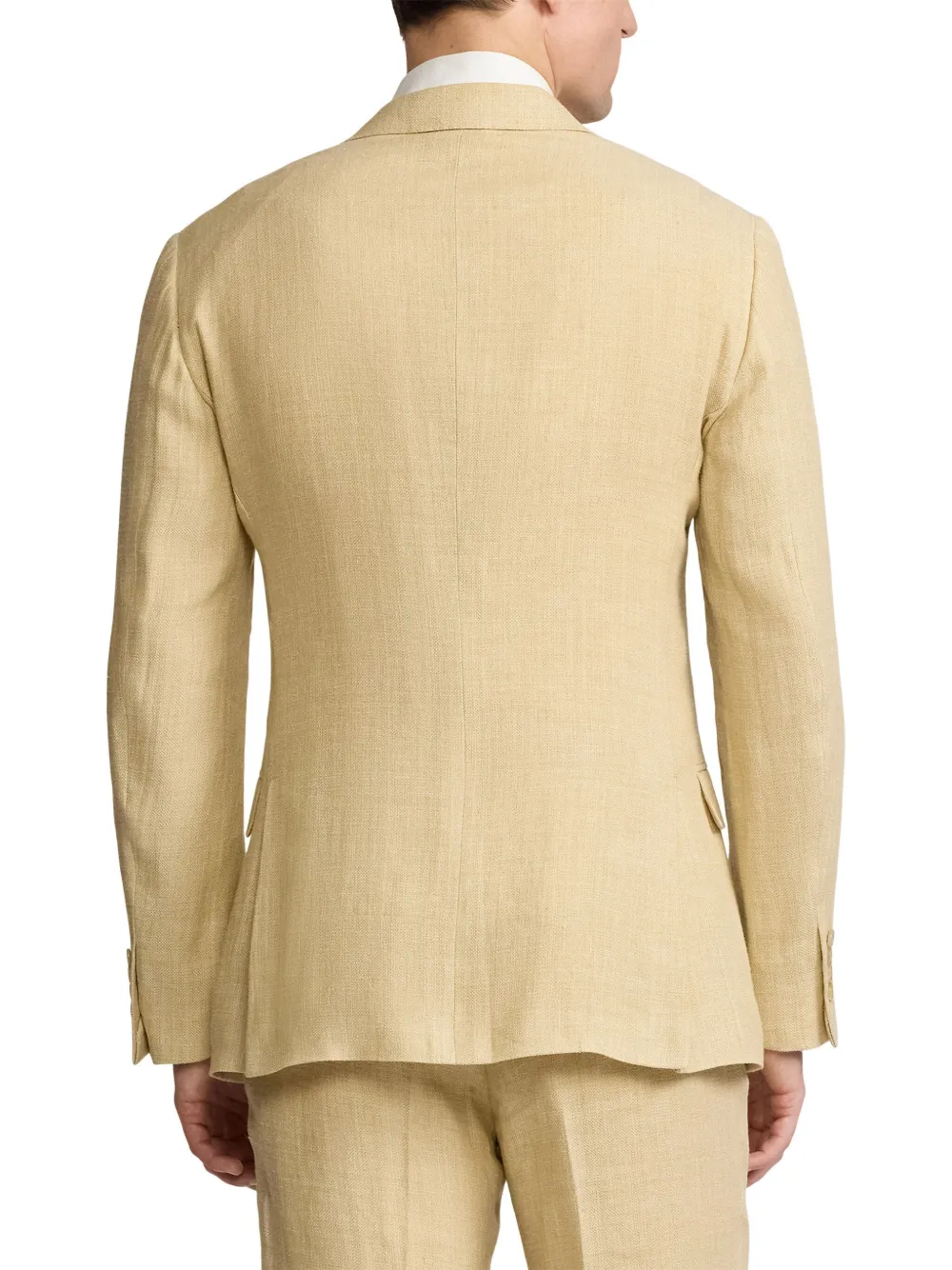 Ralph Lauren Purple Label Geweven blazer Beige