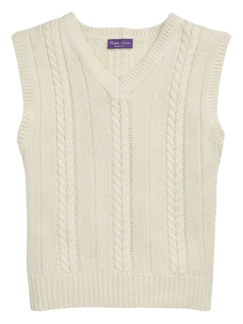Ralph Lauren Purple Label Kabelgebreide spencer Beige