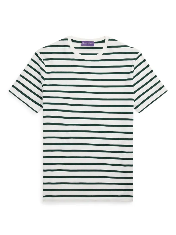 Ralph Lauren Purple Label ストライプ入りクルーネックTシャツ uploading-1348861-v-