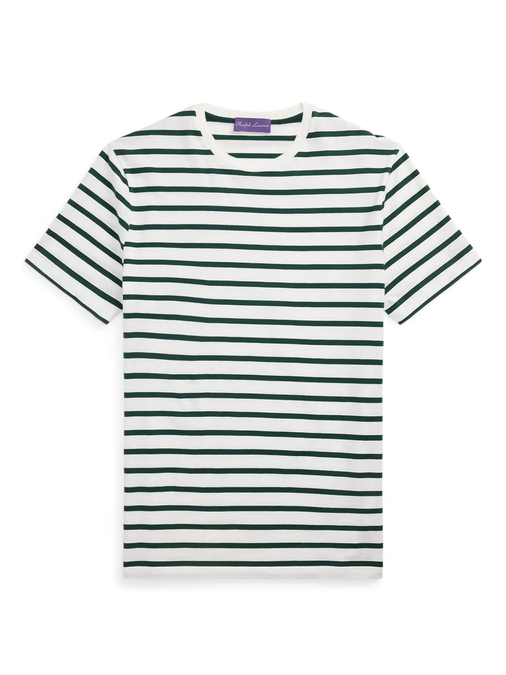 Ralph Lauren Purple Label Gestreept T-shirt Wit