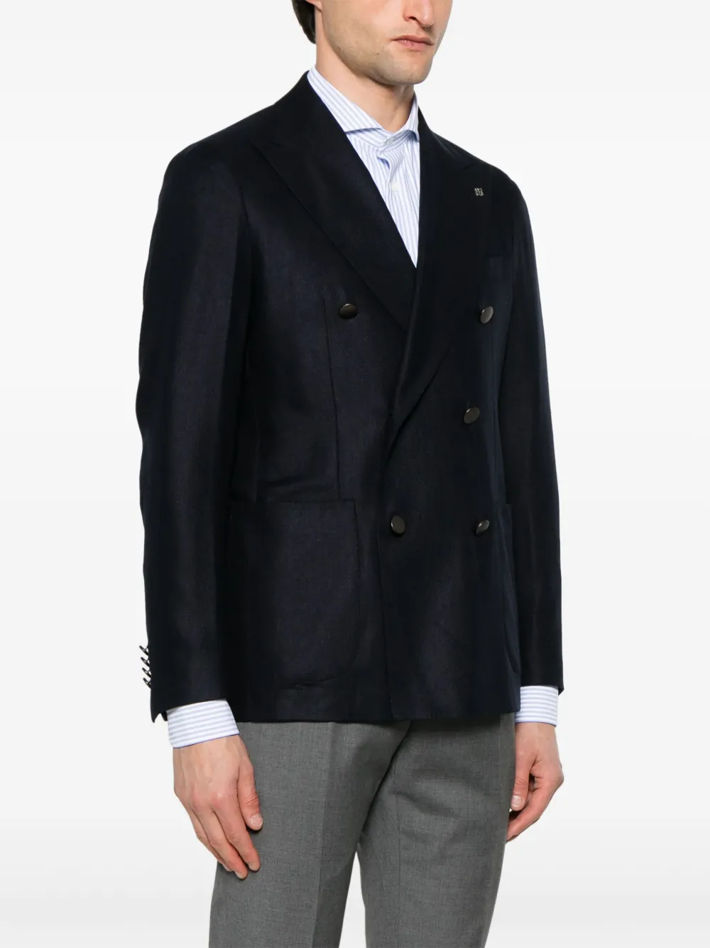 Tagliatore Blazer met dubbele rij knopen Blauw
